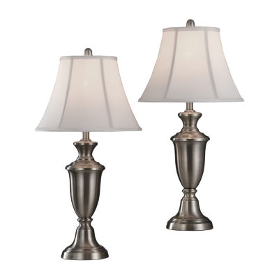 Stylecraft 15" W Steels - Set Of 2 Metal Table Lamp