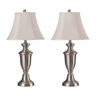 Stylecraft 15" W Steels - Set Of 2 Metal Table Lamp