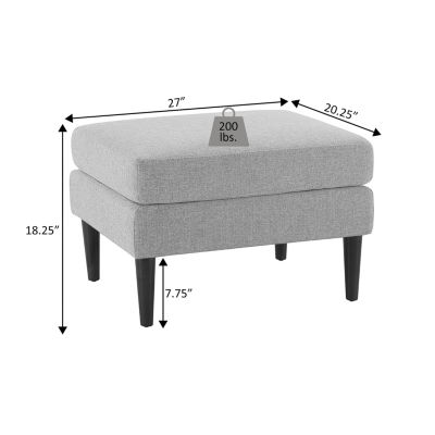 Marlow Mid Century Ottoman