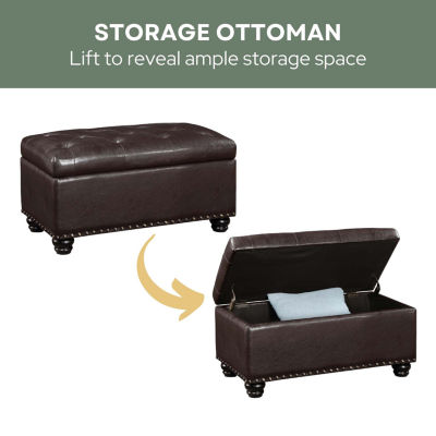 Designs4Comfort 7th Avenue Storage Ottoman