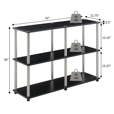 Designs2Go No Tools Console Table with Shelves