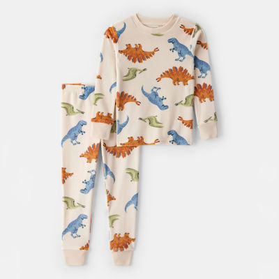 Carter's Velboa Toddler Boys Round Neck Long Sleeve 2-pc. Pajama Sets