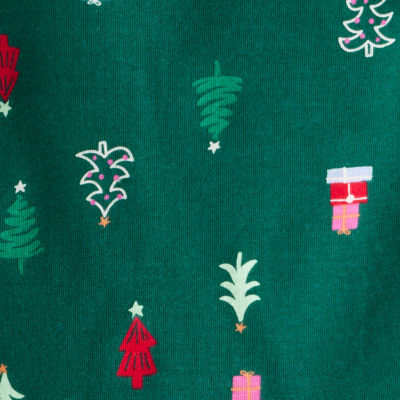 Carter's Family Matching Christmas Trees Toddler Unisex Round Neck Long Sleeve 2-pc. Matching Family Pajama Sets