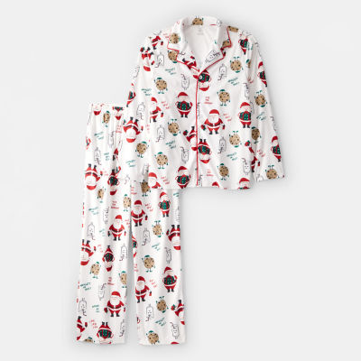 Carter's Family Matching Santa Unisex Fleece Long Sleeve 2-pc. Pajama Sets
