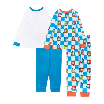 Toddler Boys Thomas and Friends Crew Neck Long Sleeve 4-pc. Pajama Set