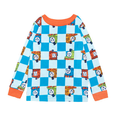 Toddler Boys Thomas and Friends Crew Neck Long Sleeve 4-pc. Pajama Set
