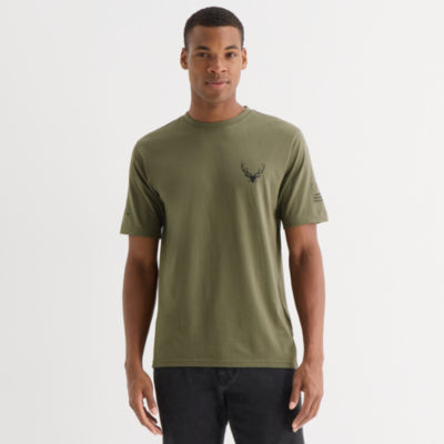 Buckhorn River Mens Crew Neck Short Sleeve Regular Fit Graphic T