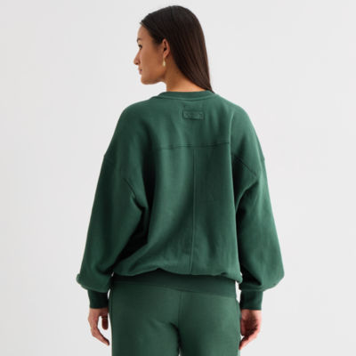 Arizona Womens Juniors Crew Neck Long Sleeve Sweatshirt