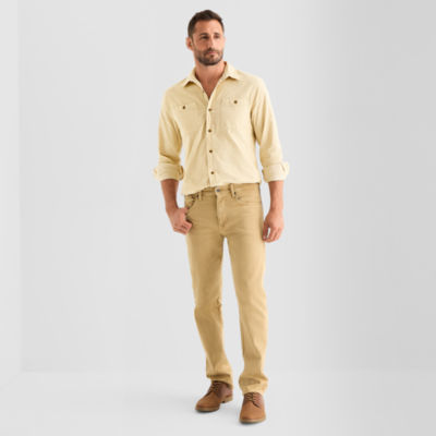 mutual weave Mens Long Sleeve Regular Fit Button-Down Shirt - JCPenney