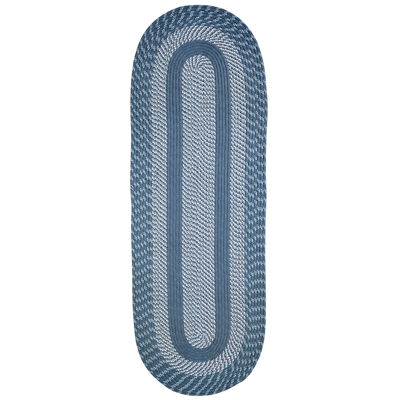 Better Trends Newport Braid Oval Runner Rug