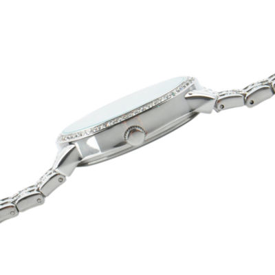 Disney Beauty and the Beast Womens Silver Tone Bracelet Watch Wds000317