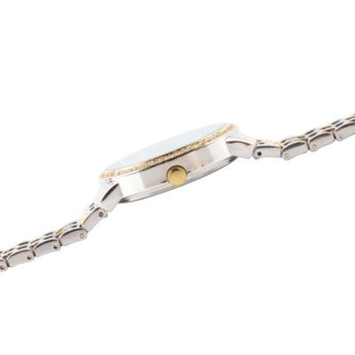 Disney Mickey Mouse Womens Two Tone Bracelet Watch Wds000386