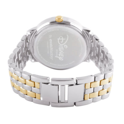 Disney Mickey Mouse Womens Two Tone Bracelet Watch Wds000386