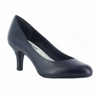 Easy Street Passion Womens Round Closed Toe Stiletto Heel Pumps