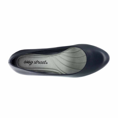 Easy Street Passion Womens Round Closed Toe Stiletto Heel Pumps