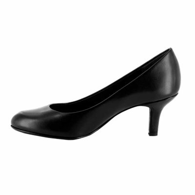 Easy Street Passion Womens Round Stiletto Heel Pumps