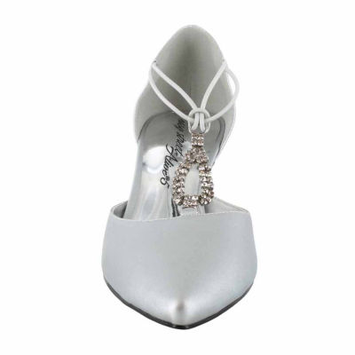 Easy Street Moonlight Womens Pointed Closed Toe Cone Heel Pumps