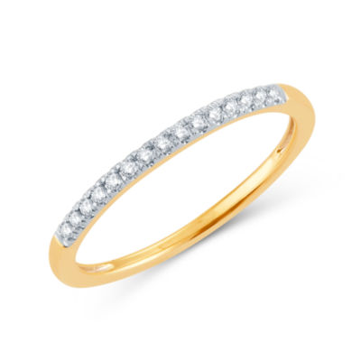 Womens Diamond Accent Natural White Diamond 14K Gold Wedding Band