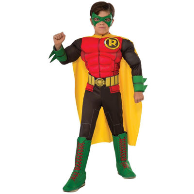 Little & Big Kid Boys Deluxe Batman DC Comics Robin 5-pc. Costume