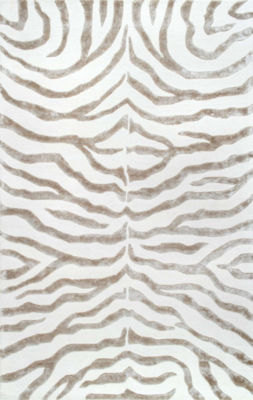 nuLoom Hand Tufted Plush Zebra Rug