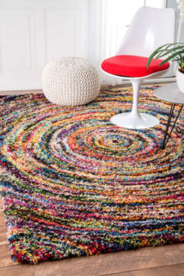 nuLoom Ardelle Swirl Shaggy Rug