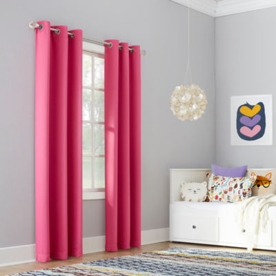 Sun Zero Riley Grommet Top Energy Saving Blackout Single Curtain Panel