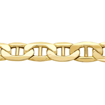 10K Gold 9 Inch Hollow Link Bracelet