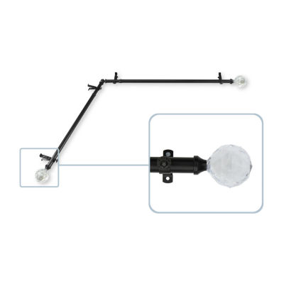 Rod Desyne Faceted Corner 13/16 IN Adjustable Curtain Rod