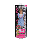 Barbie Fashionista Doll With Long Brunette Hair And Prosthetic Leg And Sweater Dress