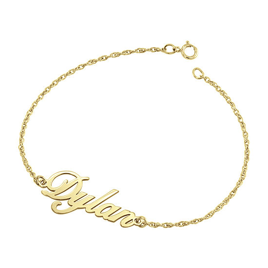 Solid 7.25 Inch Rope Chain Gold Bracelet