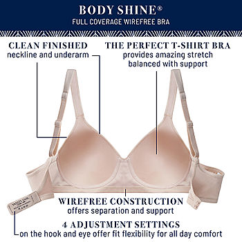 Vanity Fair Women's Body Shine Full Coverage T-Shirt Bra Light Pink 36C  72298