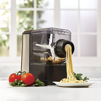  EMERIL LAGASSE Pasta & Beyond, Automatic Pasta and Noodle Maker  with Slow Juicer - 8 Pasta Shaping Discs Black : Home & Kitchen