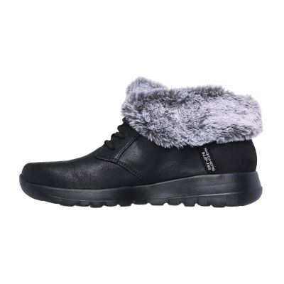 Skechers Hands Free Slip-Ins Womens On The Go Joy Flat Heel Winter Boots