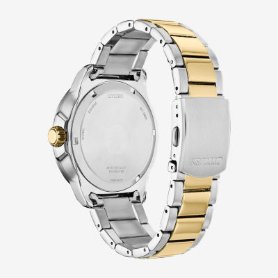 Drive from Citizen Weekender Unisex Adult Two Tone Stainless Steel Bracelet Watch Aw1706-52e