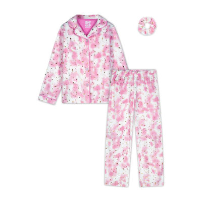 Printed Rib-Knit Pajama Set for Girls