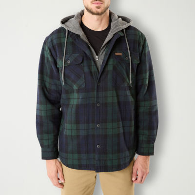 Big and tall on sale flannel shirt jacket