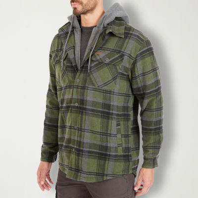 Smiths Workwear Sherpa Flannel Mens Lined Big and Tall Midweight Shirt Jacket