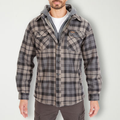 Smiths Workwear Sherpa Microfleece Mens Lined Big and Tall Midweight Shirt Jacket