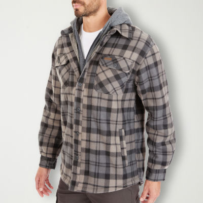 Smiths Workwear Sherpa Microfleece Mens Lined Big and Tall Midweight Shirt Jacket