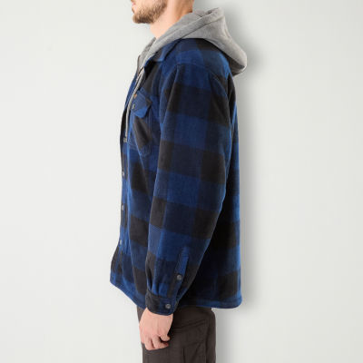 Smiths Workwear Sherpa Microfleece Mens Lined Big and Tall Midweight Shirt Jacket