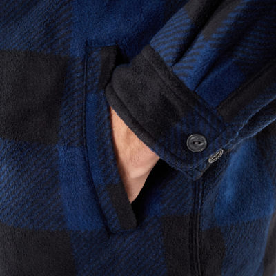 Smiths Workwear Sherpa Microfleece Mens Lined Big and Tall Midweight Shirt Jacket