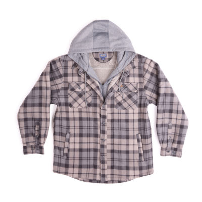 Smiths Workwear Sherpa Microfleece Mens Lined Big and Tall Midweight Shirt Jacket