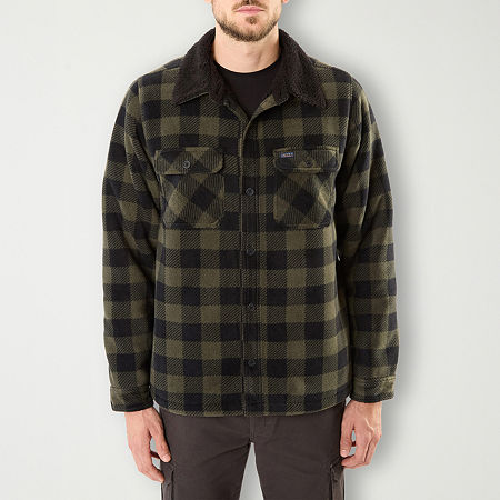 Smiths Workwear Sherpa Lined Plaid Mens Lined Big And Tall Midweight Jacket, 3x-large, Green