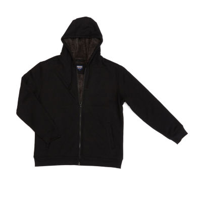 Smiths Workwear Sherpa Lined Thermal Knit Mens Hooded Big and Tall Midweight Bomber Jacket