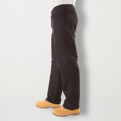 Smith's Workwear Stretch Fit High-Rise Fleece-Lined Canvas Cargo