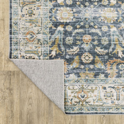 Covington Home Chelsea Distressed Oriental Washable Indoor Rectangular Area Rug