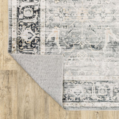 Covington Home Chelsea Distressed Oriental Washable Indoor Rectangular Area Rug
