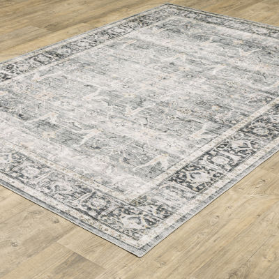Covington Home Chelsea Distressed Oriental Washable Indoor Rectangular Area Rug