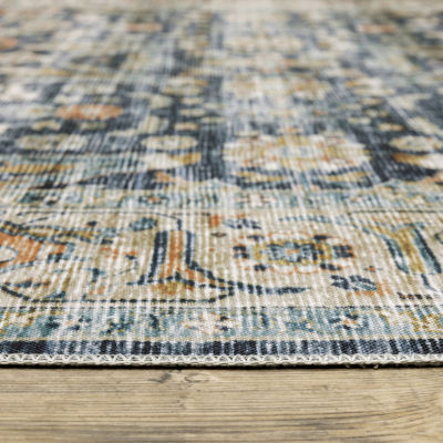 Covington Home Chelsea Distressed Oriental Washable Indoor Rectangular Area Rug