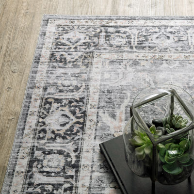Covington Home Chelsea Distressed Oriental Washable Indoor Rectangular Area Rug
